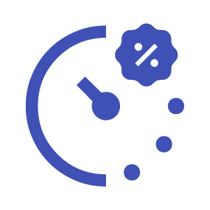 Service period discount by region icon 300px png