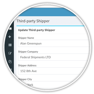 update third-party shipper profile and settings