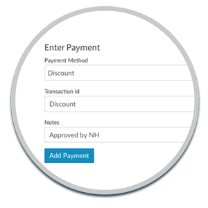 apply a discount to a customer invoice