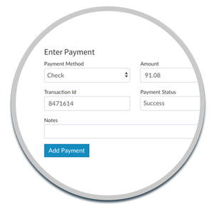 Enter a customer payment manually