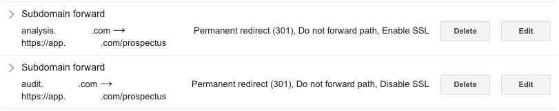 do not forward dns path