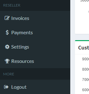 Reseller sidebar
