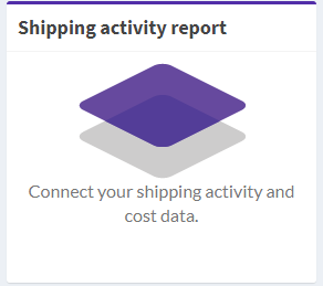 Shipping activity report