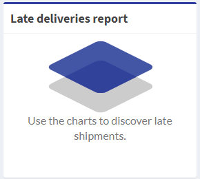 Late deliveries report