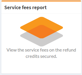 Service fees report