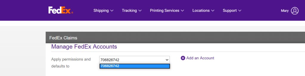 manage accounts