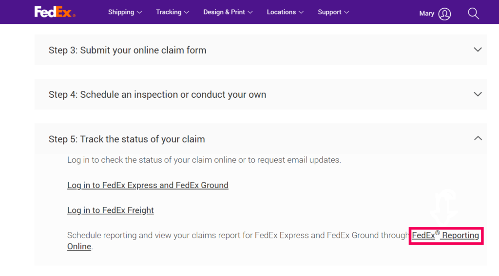 carrier claim