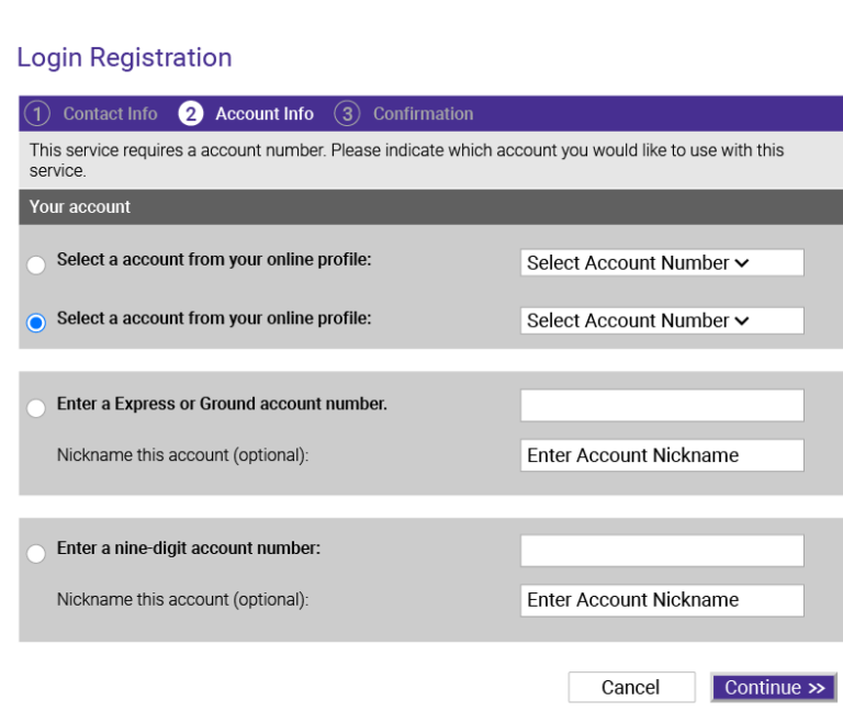 login registration